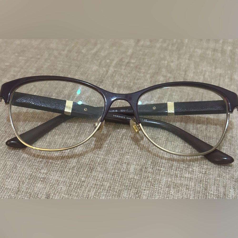 Versace Eyeglasses Mod 1233 Q-1418 53-17, made in Italy.